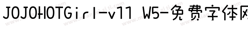 JOJOHOTGirl-v11 W5字体转换